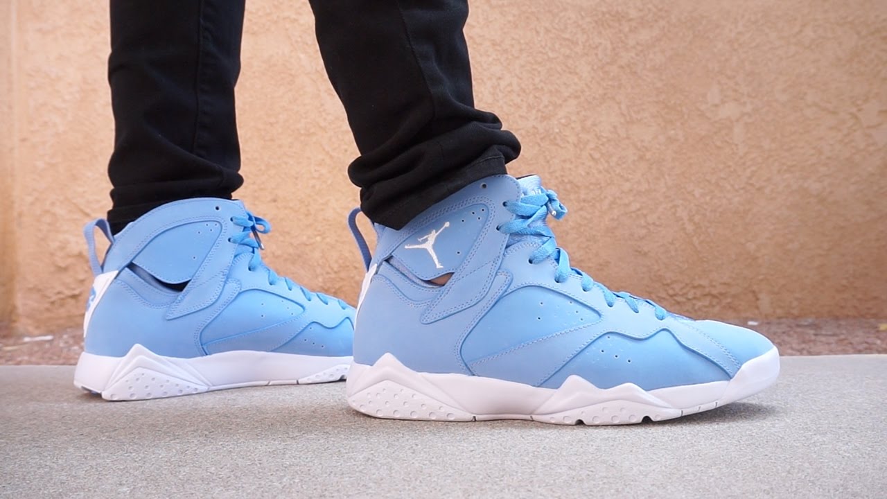 jordan 7 pantone on feet