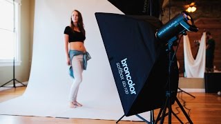 Editorial and Fashion Studio Lighting Tutorial Video: 2 Light Setup for Full - Length Portraits