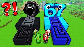 Mikey Family vs JJ Family Minecraft: 67 Maze Battle (Maizen)