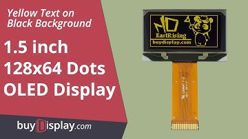 Yellow Serial I2C 1.5"OLED Module Display 128x64,SSD1309 Controller