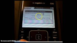 Ti-Nspire Algebra way to solve simultaneous eqns