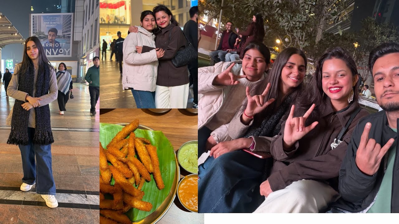 Enjoy with sister in DLF mall Gurgaon vlog #travel #sister #enjoy #vlog #mall #youtube 