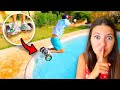 LUÌ CADE IN PISCINA CON L' HOVERBOARD LEGATO AI PIEDI! SCHERZO FOLLE!!
