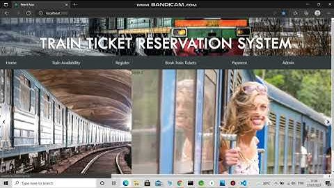 "Railway Reservation System"- Case study with Spring Boot,React and MongoDB