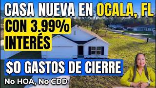 New House for Sale in Ocala, FL | 4 Bedrooms, 2 Bathrooms, 0.30 Acres and 3.99% Rate