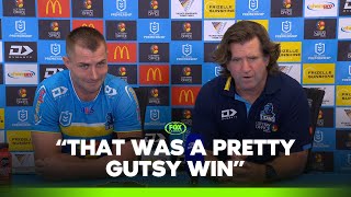 Des Hasler talks 'losing count' on the amount of try saves! | Titans Press Conference | Fox League