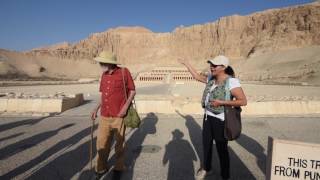 John Anthony West in Temple of Queen Hatshepsut and Deir el-Medina - 2016