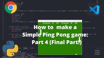 How to make a Simple Ping Pong game: Part  4 - Scoring and Sounds