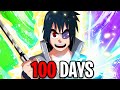 Spending 100 days as sasuke in shindo life roblox