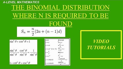 Binomial distribution word problems where n is required to be calculated