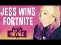 Jess Wins First Fortnite Game!! - Fortnite Battle Royale Gameplay - Ninja