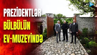 Azərbaycan və Belarus prezidentləri Qarabağda: liderlər Bülbülün ev-muzeyində oldular