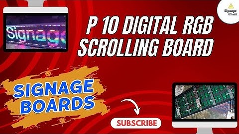 P 10 DIGITAL RGB SCROLLING BOARD #led #customised #handmade #signage World/#video new viral