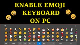 Enable emoji keyboard on your PC screenshot 3