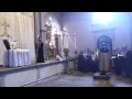 Magnificent song during the christmas celebration in the orthodox armenian cathedral of istanbul