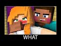 Minecraft wait what meme part 6 realistic minecraft Herobrine Girl