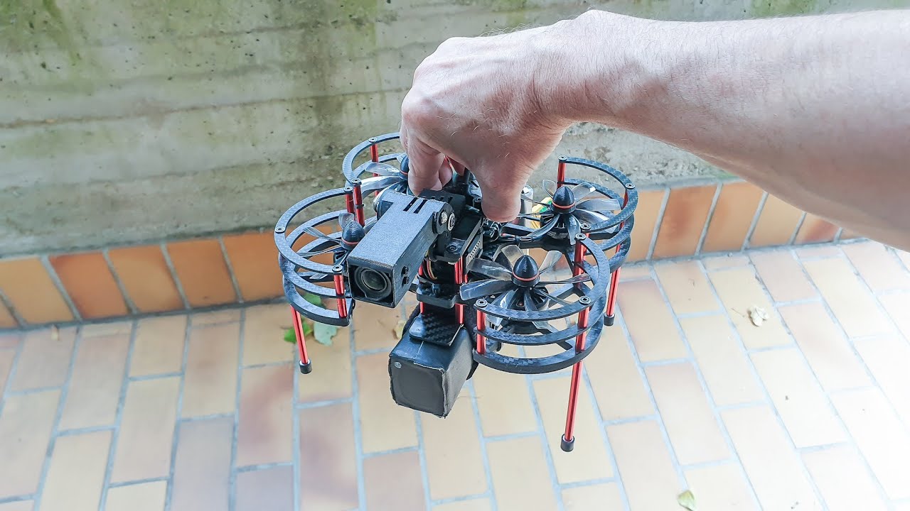Crash test of the Xpert Mini O3 Pro safe 200mm mini drone equipped with a new gimbal