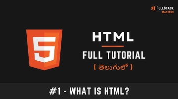 #1 HTML Full Course in Telugu | Introduction to HTML #htmlcourse #htmlforbeginners