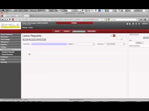 OpenERP Leave Application