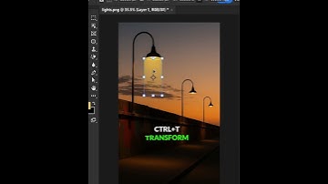 how to make street spotlight effect easily using Photoshop 2025