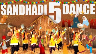 Video voorbeeld van "Latest Telugu Christmas song 2023|| Sandhadi 5 Dance (Joyful Noise) Bhangra Folk Dance || UHD 4k"