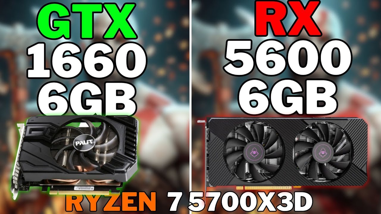 RX 5600 vs GTX 1660 | R7 5700X3D | TESTE EM 13 GAMES