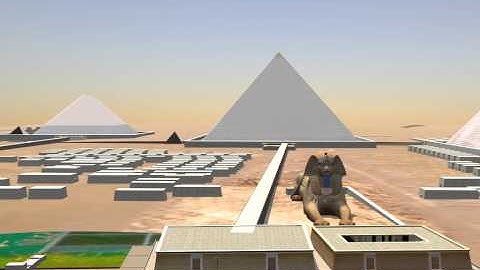 Fly Over Giza Pyramids