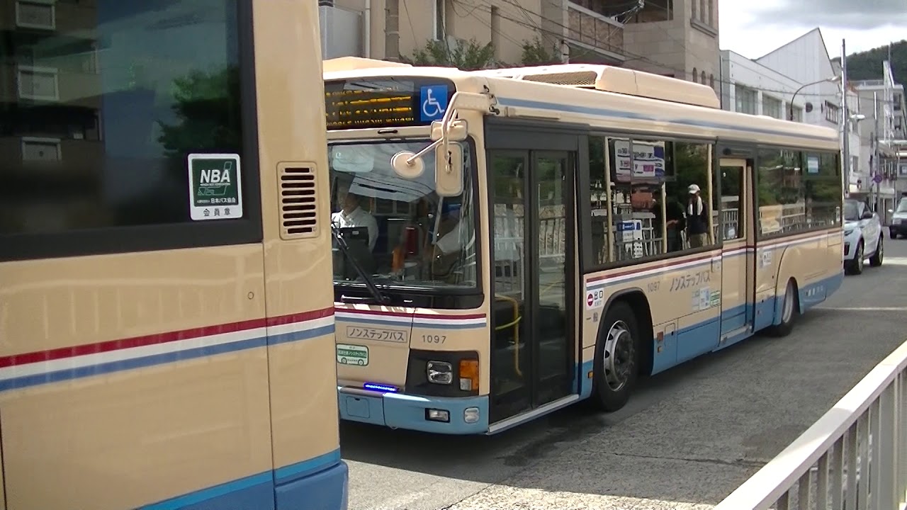 阪急バス 三菱ふそうエアロスター 34号車 12系統 阪急芦屋川 2番のりば 発車 Youtube