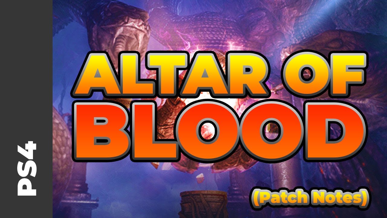 Altar Of Blood | Black Online PS4 Patch Notes - YouTube