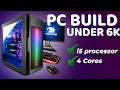 PC Build Under 6000 | Perfect for Students, Casual Gamers, Office Work, &amp; Movies!