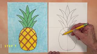 How To Draw A Pineapple