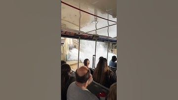 INSANE Flash Flood Hits Our Tram at Universal Studios! 😱 #shorts