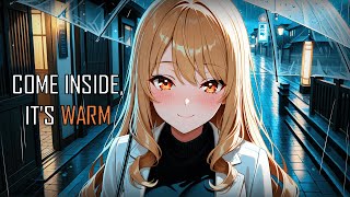 Popular Girl Walks You Home In The Rain [F4A] [Romantic] [Socially Awkward Listener][Flirty Speaker]