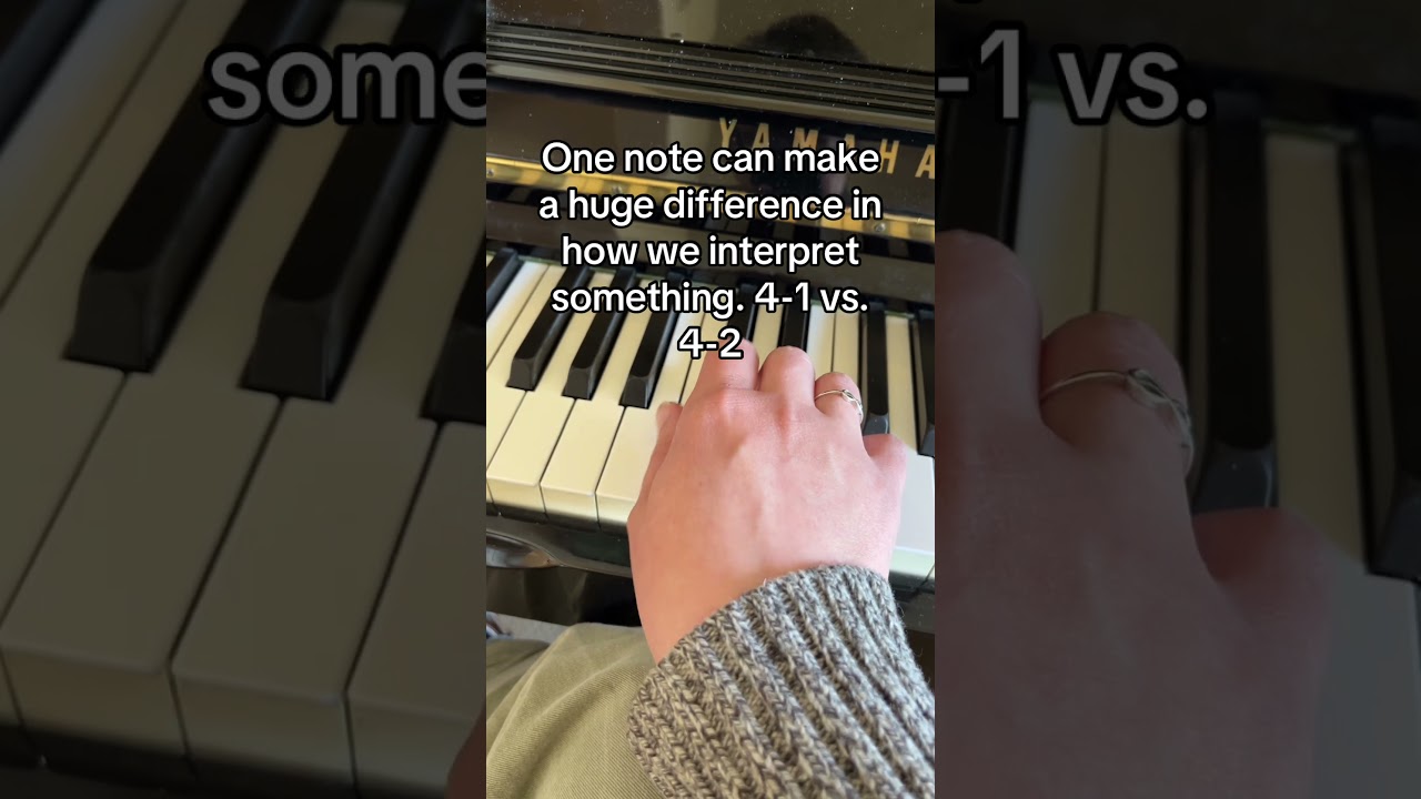 One note can make a huge difference in music 