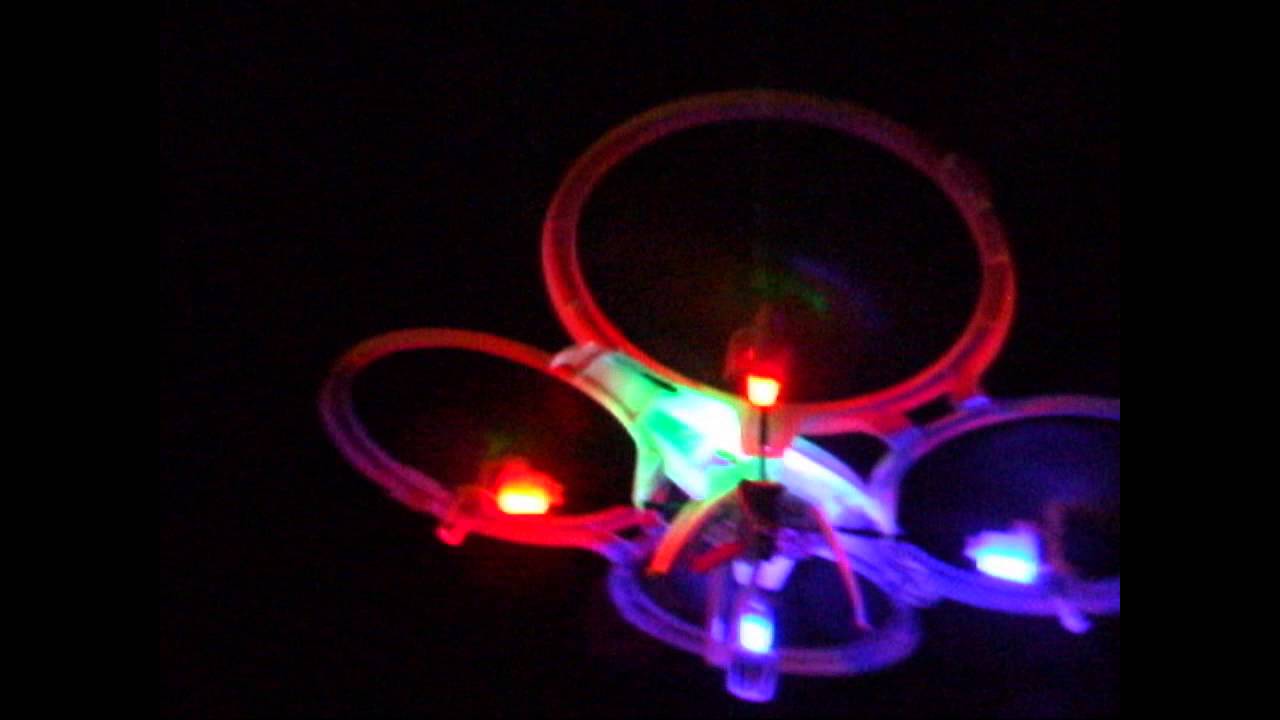 Lian Sheng LS125 Gyro 2 4GHz Night Flight Quadcopter Drone cool led lights