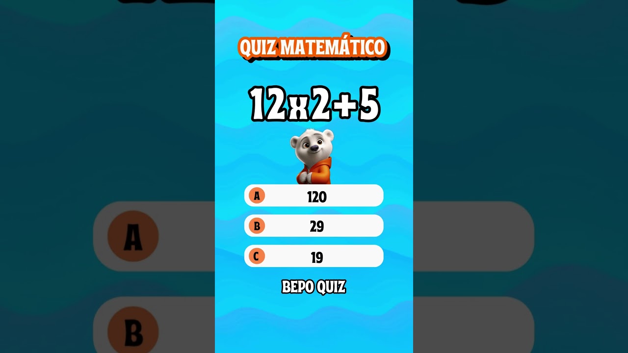 Quiz matemático #matemática #quiz #perguntaserespostas #matematika