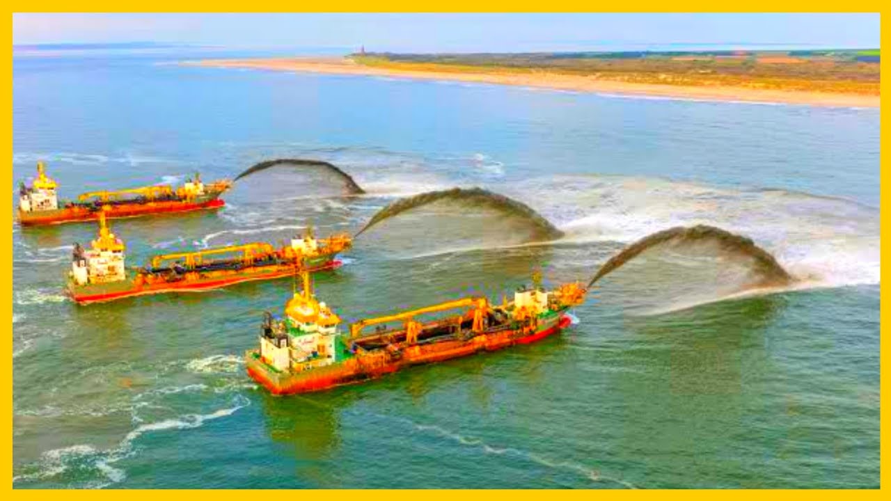 BEACH RECLAMATION Incredible Port Construction Process YouTube BEACH RECLAMATION Incredible Port Construction Process YouTube