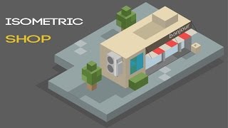 Illustrator Isometric shop | speed-art | leky design.