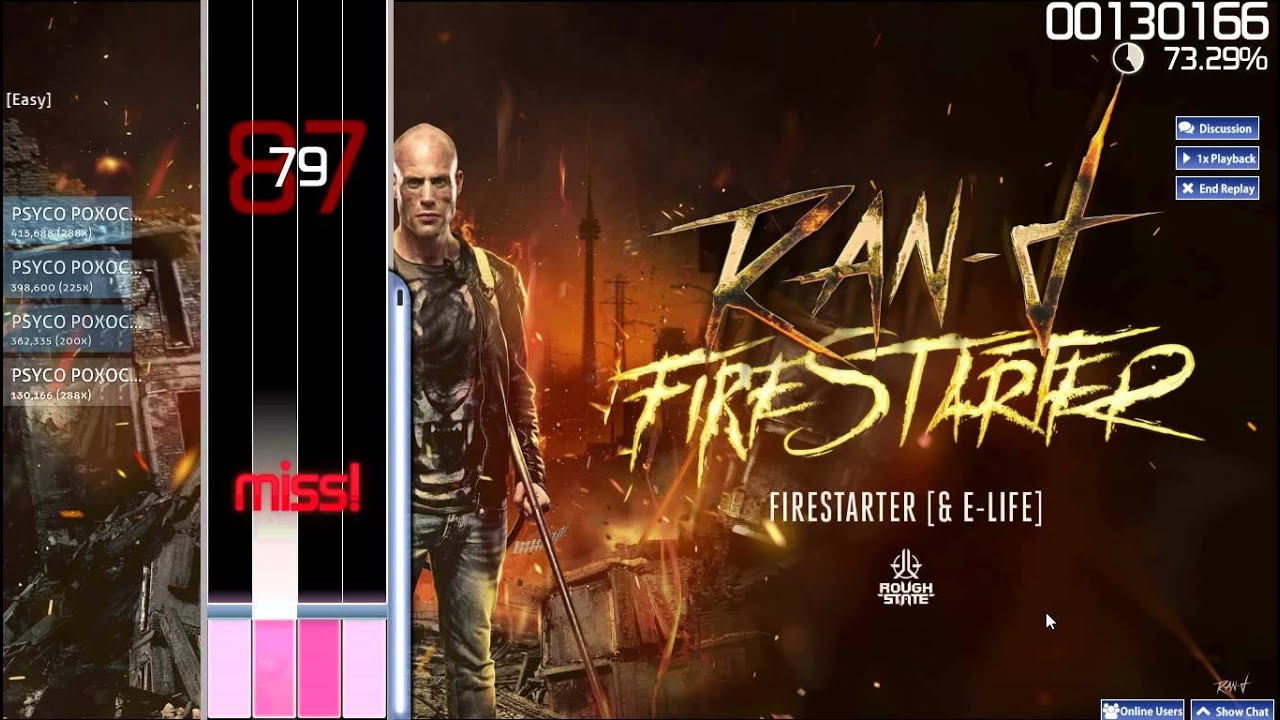 osu! Ran D Ran D And ELifeFirestarter (Radio Edit)(Beatmap PSYCO