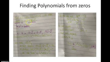 U5 Factors of Polynomials Video 1: Remainder Theorem
