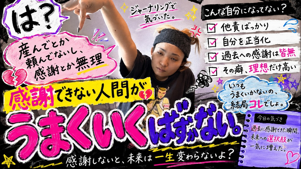 「これまで」に感謝できない人間に、「これから」は無い。