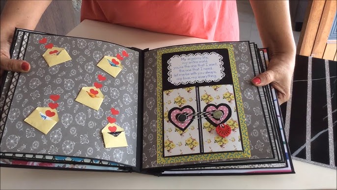 DIY-Anniversary Scrapbook ideas for husband/Handmade love