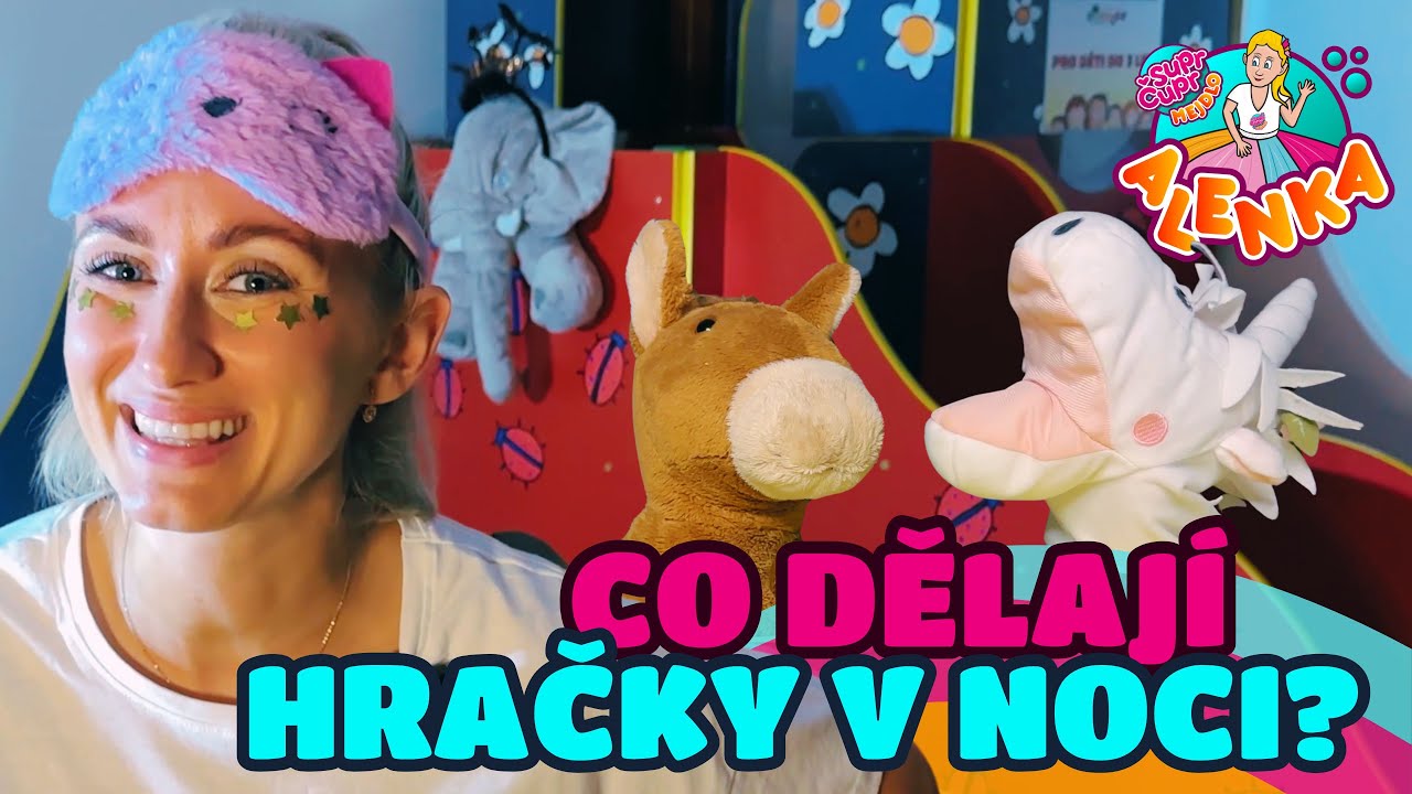 Co dělají hračky v noci? 🧸🪩 Tajemství dětské herny | Hrajeme si s Alenkou