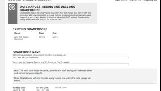 Adding/Adjusting Gradebooks in School Loop