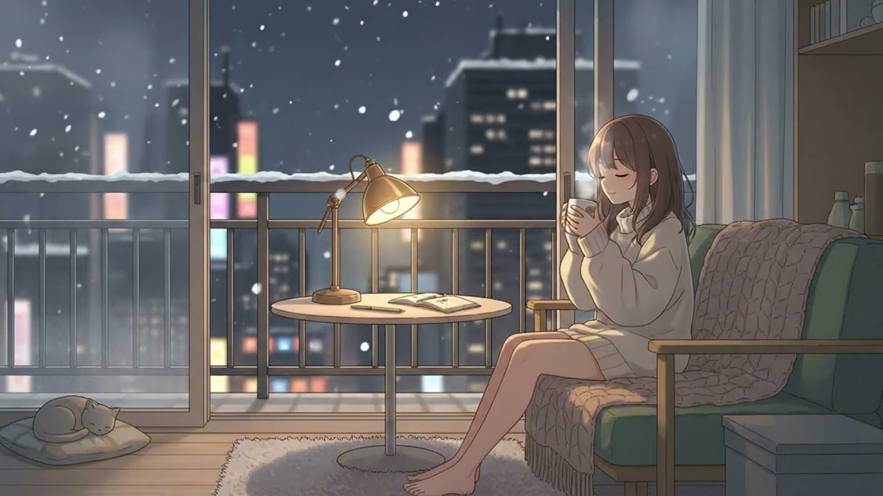 Snow Fall Lofi for Study n Work — Calm Lofi Beats for Focus ❄️