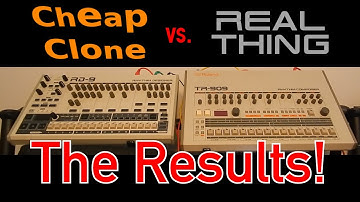 Results are in! Cheap Behringer clone vs two real Roland TR-909s!