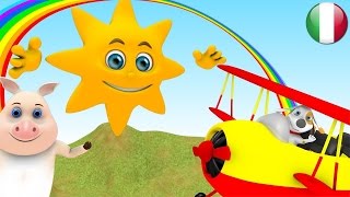 Oh Sole Mio | Filastrocche in italiano | Rime per i bambini | Canzoni in età prescolare | Rime 3D