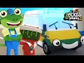 Amber the ambulance to the rescuegeckos garagetruck cartoon for kidsmusic for children