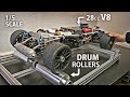 Making a rolling road base to test the rc v8 car