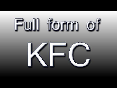 Full form of KFC